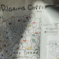 A 200g Daily Bread coffee bag.